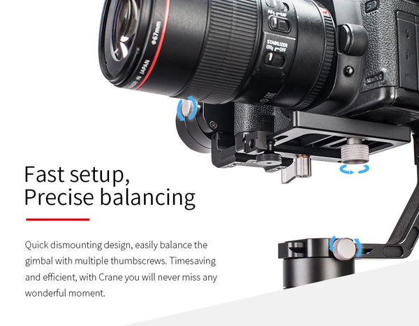 Zhiyun Crane Gimbal 3-Axis for Mirrorless/ DSLR