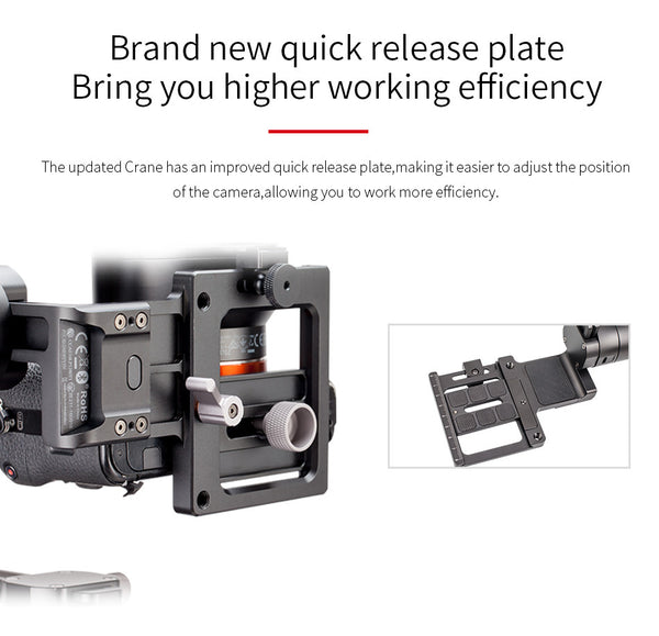 Zhiyun Crane Gimbal 3-Axis for Mirrorless/ DSLR